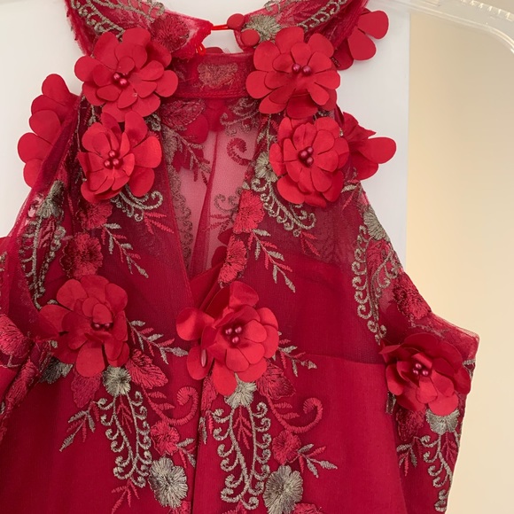 Beautiful dress floral prom gown. This dress new. - Picture 8 of 8